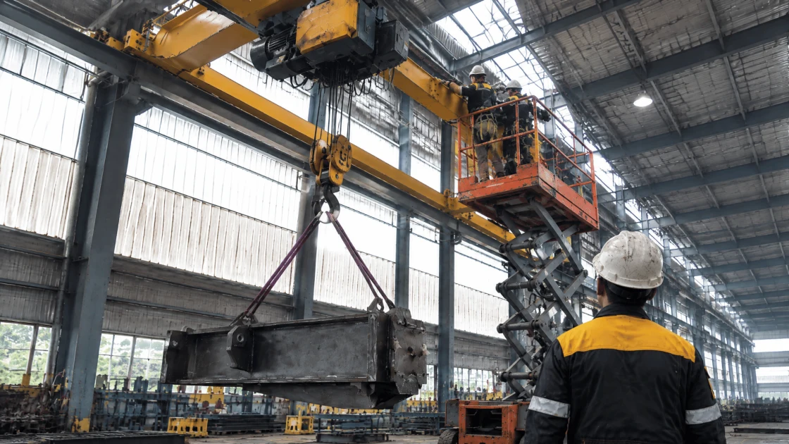 Proses Kerja dan Estimasi Waktu Pengerjaan Instalasi Hoist Crane di Cikarang
